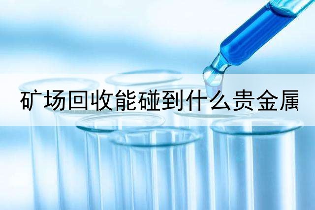 矿场回收能碰到什么贵金属