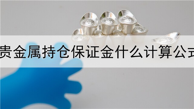 贵金属持仓保证金什么计算公式
